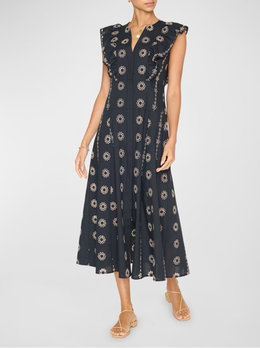 Brochu Walker Aurora Eyelet Dress Size M